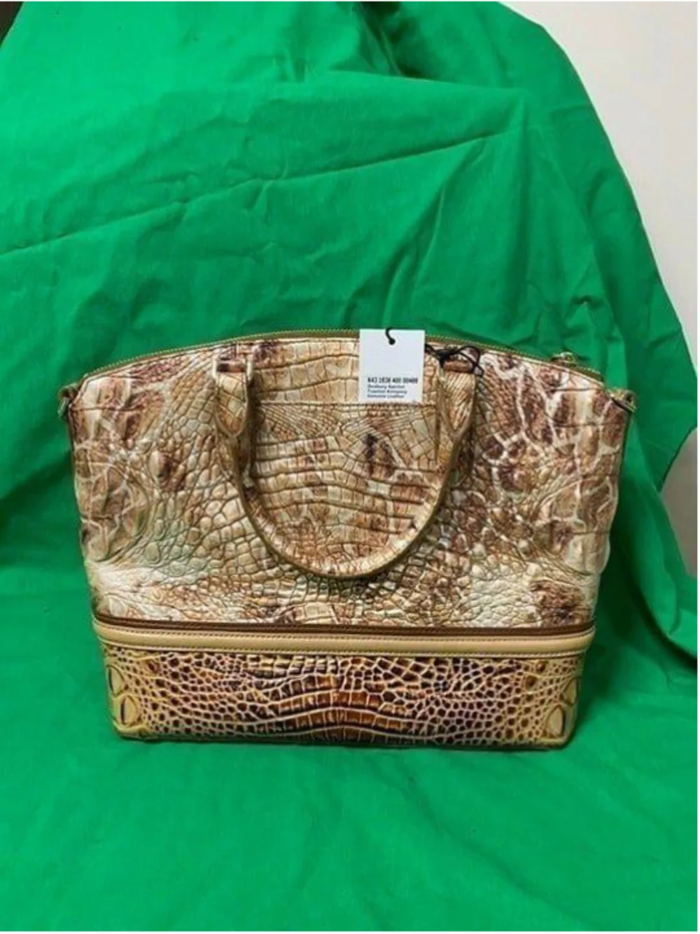 Brahmin Duxbury Satchel Toasted Kempsey NWT